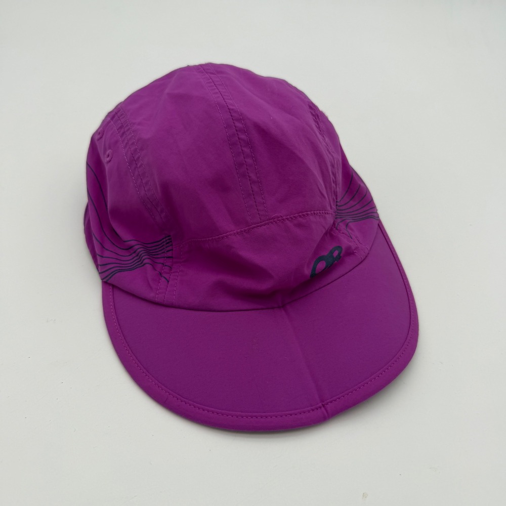 Outdoor Research Purple Foldable Brim Running Hat Adjustable Performance Cap